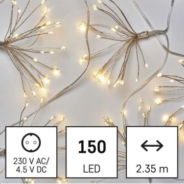 LED julkedja  150xLED/5,35m varm vit 