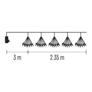 LED julkedja  150xLED/5,35m varm vit 