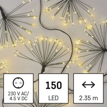 LED julkedja  150xLED/5,35m varm vit 