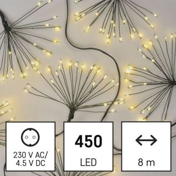 LED julkedja  450xLED/11m varm vit 