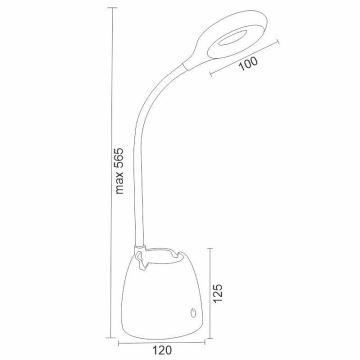 LED ljusreglerad touch bordslampa  ALEXA LED/5W/230V