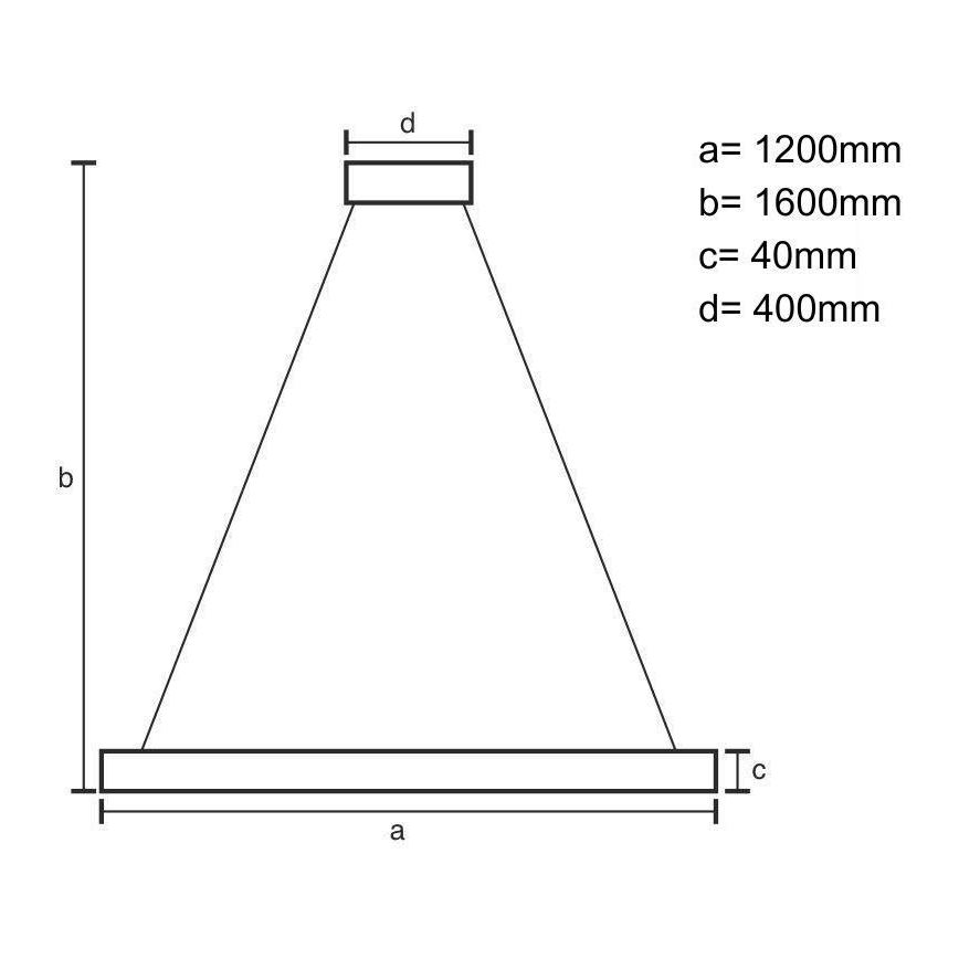 LED ljuskrona med textilsladd LED/22W/230V 4000K 120 cm ask/massivt trä