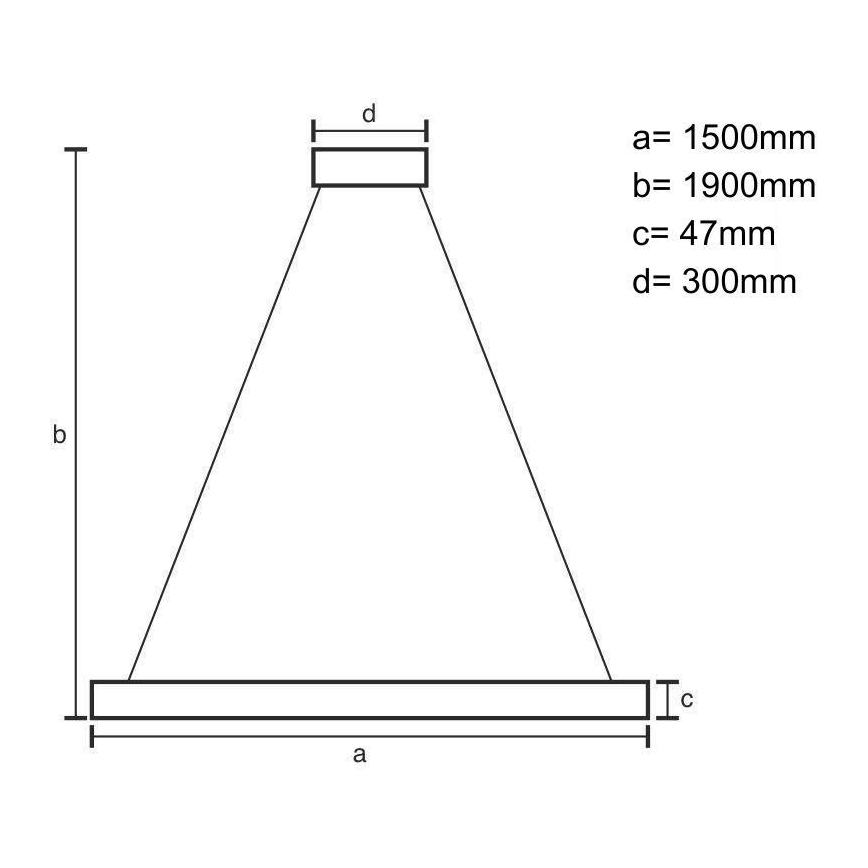 LED ljuskrona med textilsladd LED/26W/230V 4000K 150 cm ask/massivt trä