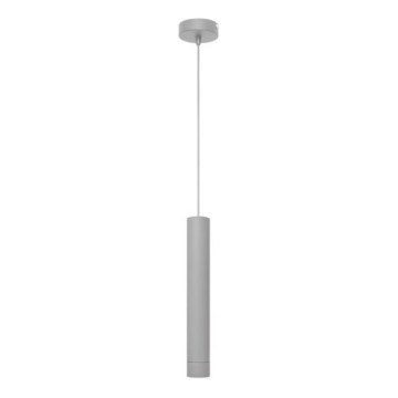 LED ljuskrona med upphängningsrem TUBA 1xGU10/6,5W/230V grå