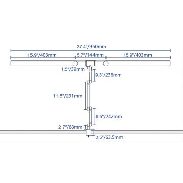 LED Ljusreglerad beröring flexible bordslampa LED/24W/230V 3000-6500K CRI 92 svart