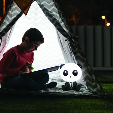 LED Ljusreglerad children's beröring lampa PANDA LED/2,5W/3,7V 1200 mAh