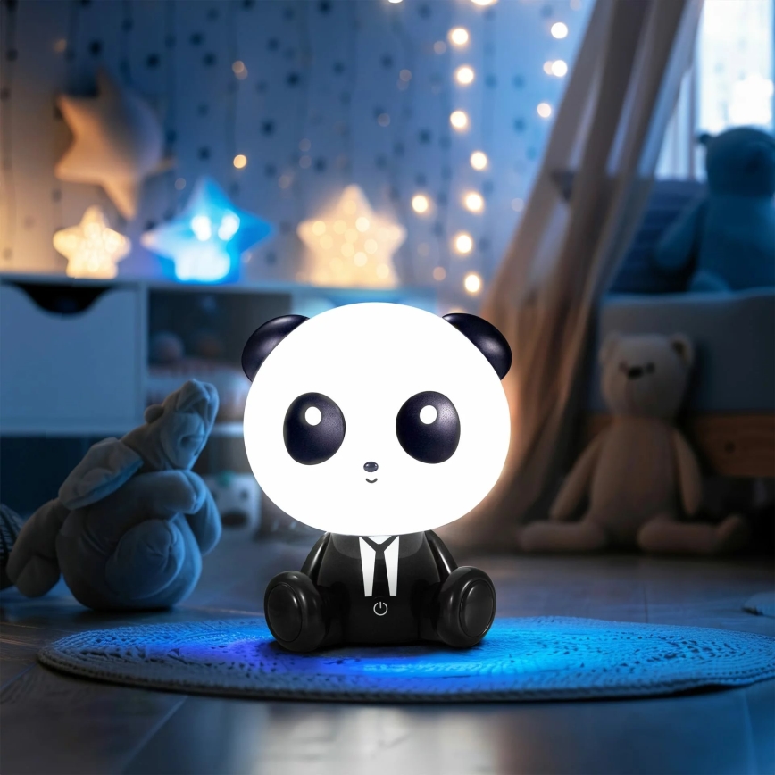 LED Ljusreglerad children's beröring lampa PANDA LED/2,5W/3,7V 1200 mAh