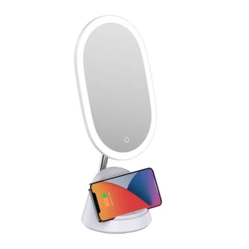 LED Ljusreglerad cosmetic mirror med trådlös laddning LED/18W/230V