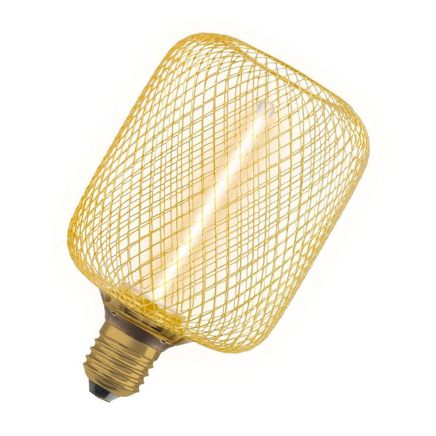 LED Ljusreglerad glödlampa DECOR FILAMENT E27/3,5W/230V 1800K guld - Osram