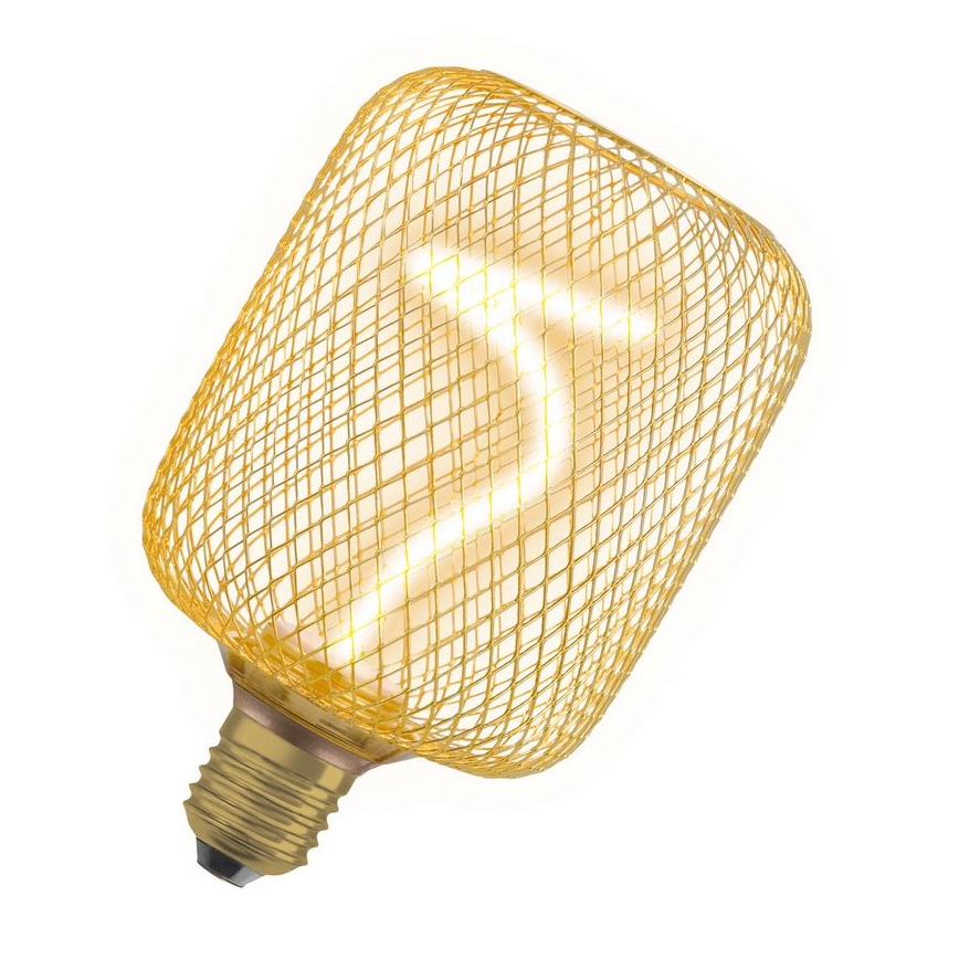 LED Ljusreglerad glödlampa DECOR FILAMENT E27/3,5W/230V 1800K guld - Osram