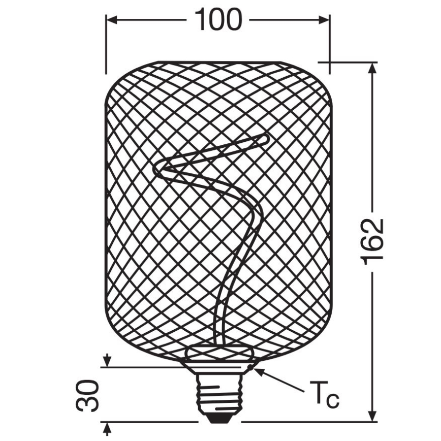 LED Ljusreglerad glödlampa DECOR FILAMENT E27/3,5W/230V 1800K guld - Osram