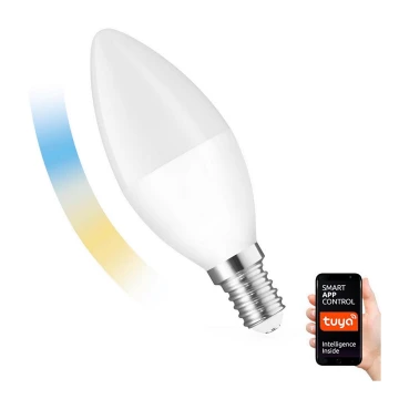 LED Ljusreglerad glödlampa E14/5W/230V 2700-6500K Wi-Fi Tuya