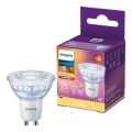 LED Ljusreglerad glödlampa Philips Warm Glow GU10/2,6W/230V 2200-2700K CRI 90