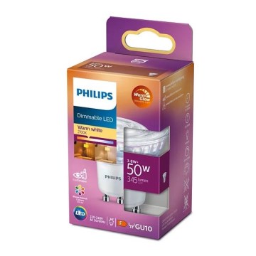 LED Ljusreglerad glödlampa Philips Warm Glow PAR16 GU10/3,8W/230V 2200-2700K CRI 90