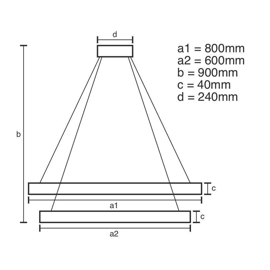 LED ljusreglerad ljuskrona på textilsladd LED/100W/230V 3000-6500K + fjärrkontroll