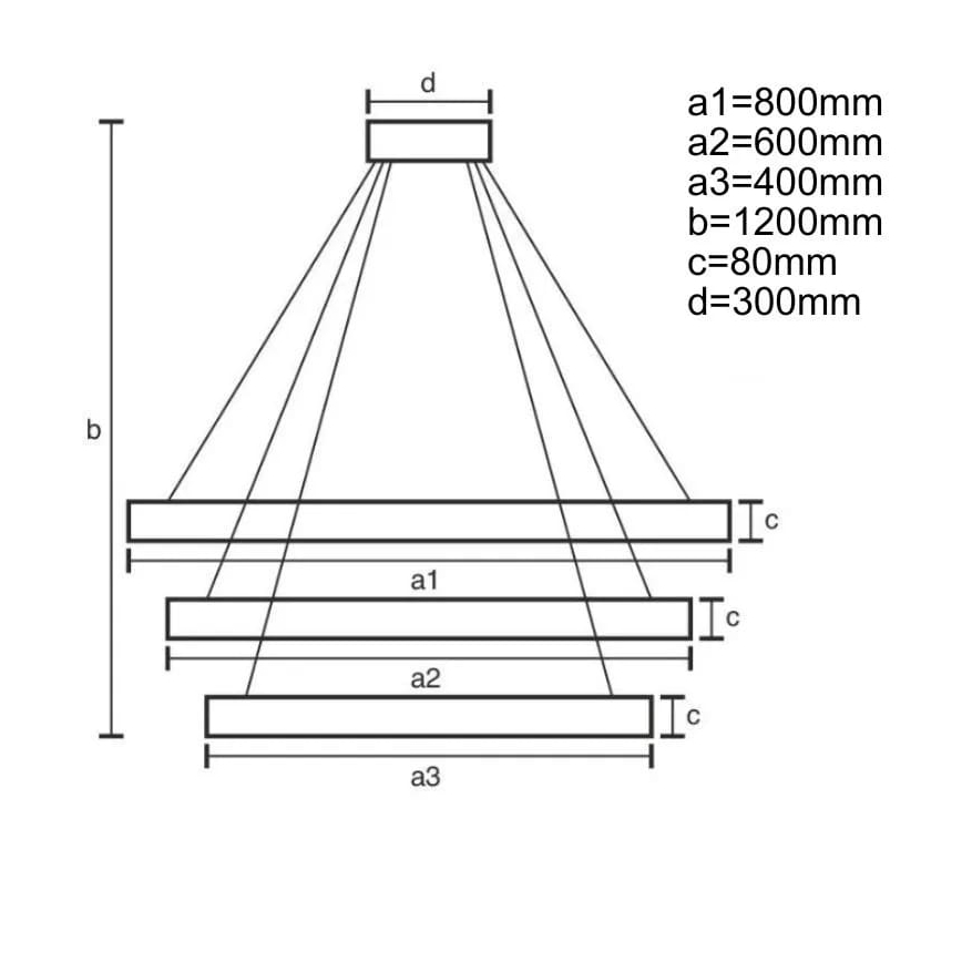 LED ljusreglerad ljuskrona på textilsladd LED/170W/230V 3000-6500K + fjärrkontroll