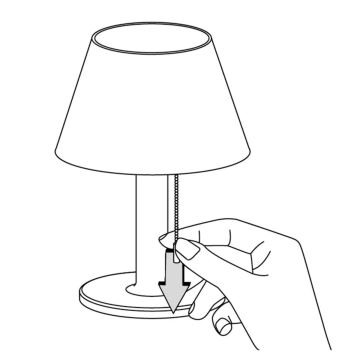 LED Ljusreglerad solcell lampa VIOLA LED/3,7V IP44