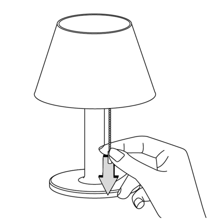 LED Ljusreglerad solcell lampa VIOLA LED/3,7V IP44