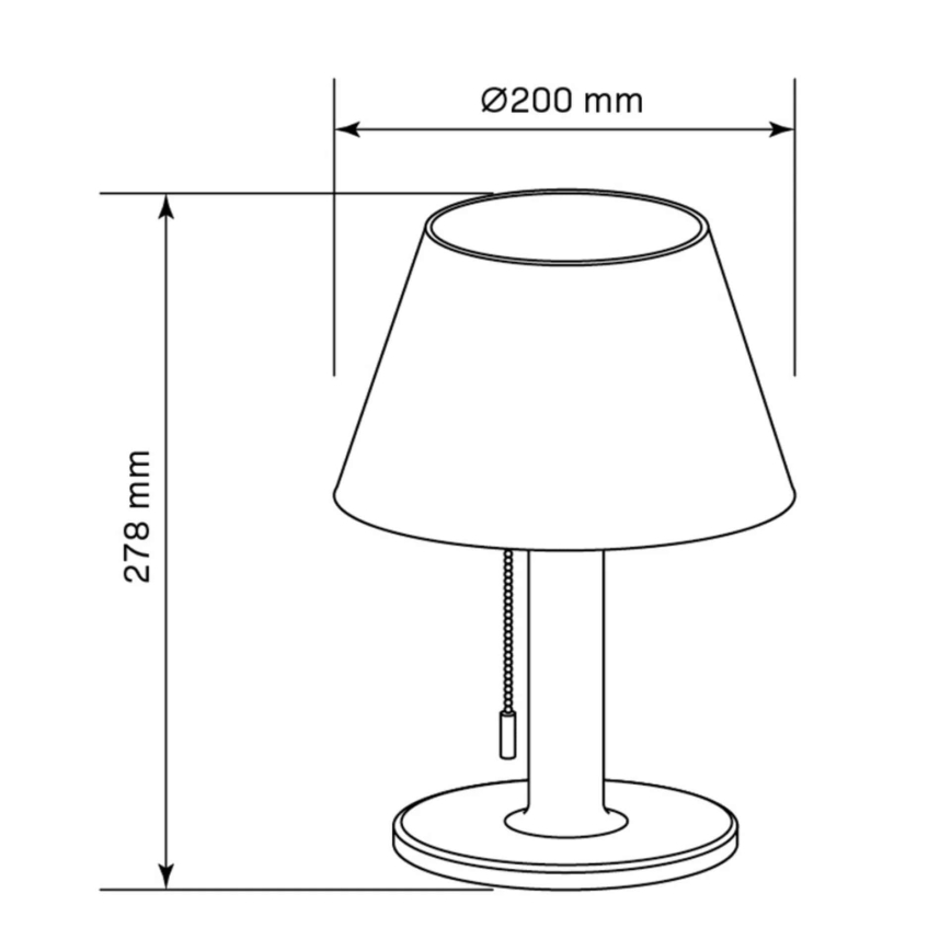 LED Ljusreglerad solcell lampa VIOLA LED/3,7V IP44