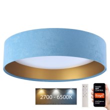 LED ljusreglerad taklampa SMART GALAXY LED/36W/230V diameter 55 cm 2700-6500K Wi-Fi Tuya blå/guld + fjärrkontroll