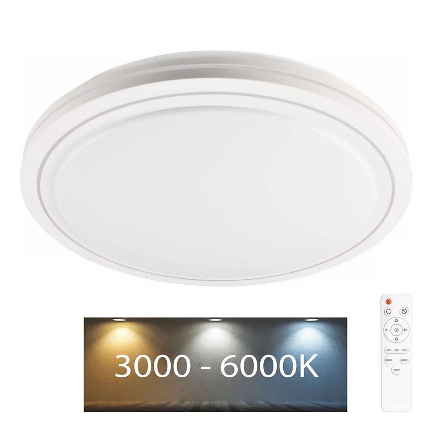 LED ljusreglerad taklampa till badrum MARIAN LED/72W/230V 3000-6000K IP44 + fjärrkontroll