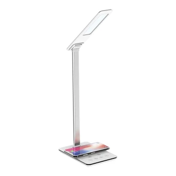 LED ljusreglerad touch bordslampa  med trådlös laddning  JOY LED/6W/230V + USB vit