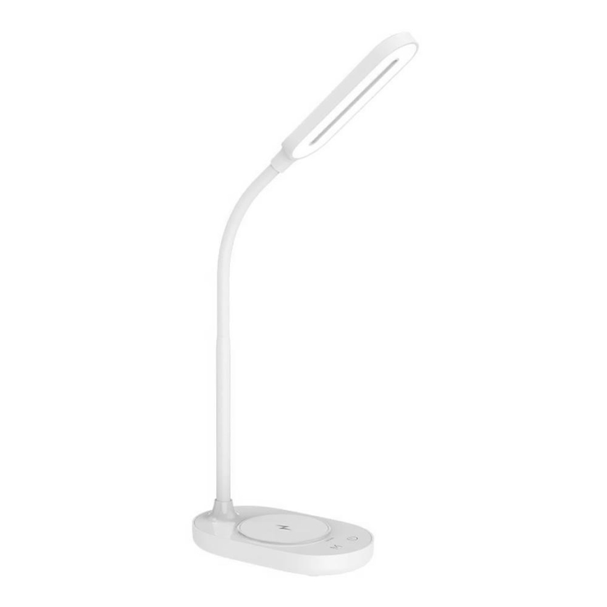 LED ljusreglerad touch bordslampa  med trådlös laddning  OCTAVIA LED/7W/230V vit 