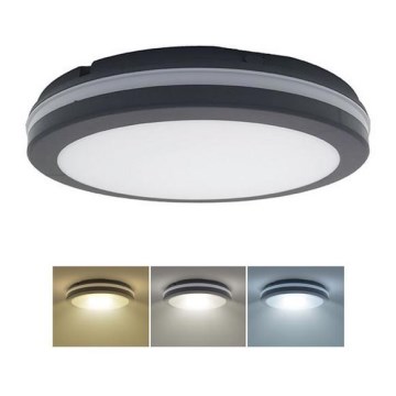 LED Ljusreglerad utomhus tak belysning LED/36W/40W/44W/230V 3000/4000/6500K IP65 svart