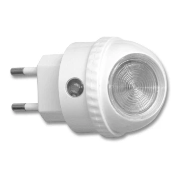 LED navigationslampa med stickkontakt med sensor LED/1W/230V