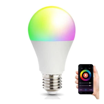 LED RGB Smart dimbar glödlampa E27/14W/230V 2700-6500K Wi-Fi Tuya