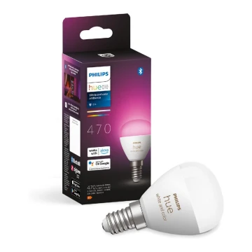 LED RGBW dimbar lampa Philips Hue White And Color Ambiance P45 E14/5,1W/230V 2000-6500K