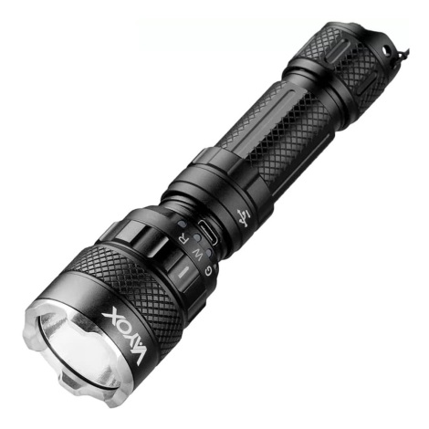 LED RGBW Ljusreglerad rechargeable flashlight LED/15W/5V IP66 1500 lm 48 h 2000 mAh