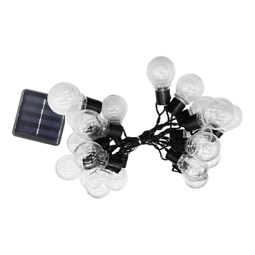 LED - Solar kedja 20xLED/0,12W/1,2V 1xAA IP44 3000K