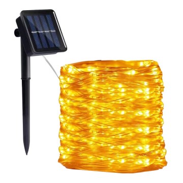 LED - Solar kedja 300xLED/0,12W/1,2V 1xAA 27 m IP44 3000K