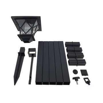 LED Solar utomhus lampa 03.01.2001 LED/1,2V IP44 svart