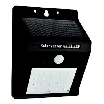LED solcell väggbelysning med sensor LED/0,55W/3,7V 6500K IP65