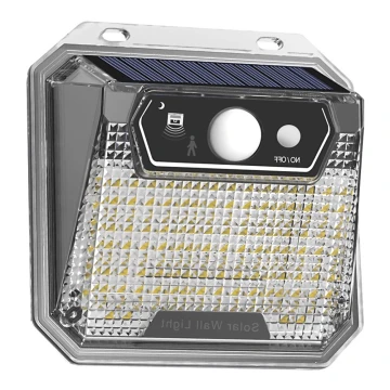 LED solcell väggbelysning med sensor LED/3W/5,5V IP65