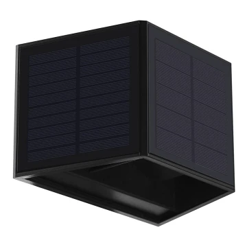 LED solcell väggbelysning WINGS LED/2W/3,2V 6000K IP54 svart