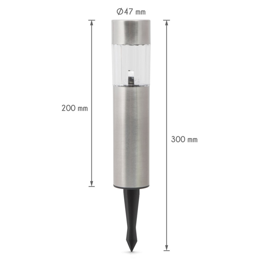 LED solcellslampa  LED/1x2/3AAA IP44