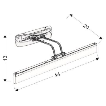 LED spegelbelysning  SIDE LED/6W/230V