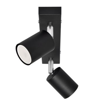 LED Spotlight TUNE 2xGU10/6,5W/230V svart