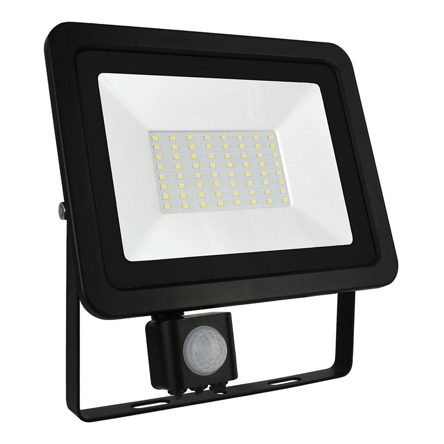 LED strålkastare för utomhusbruk med en sensor NOCTIS LUX 3 LED/50W/230V 3000K IP44 svart