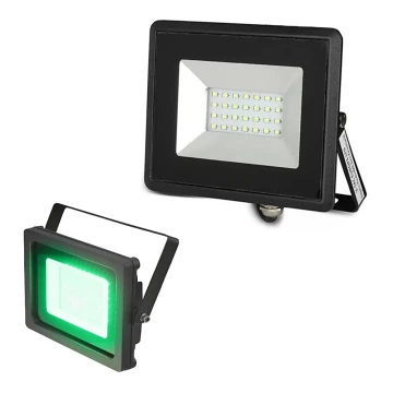 LED strålkastare  LED/20W/230V IP65 grön světlo