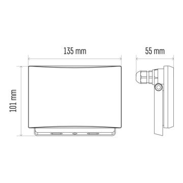 LED Strålkastare LED/20W/230V IP65