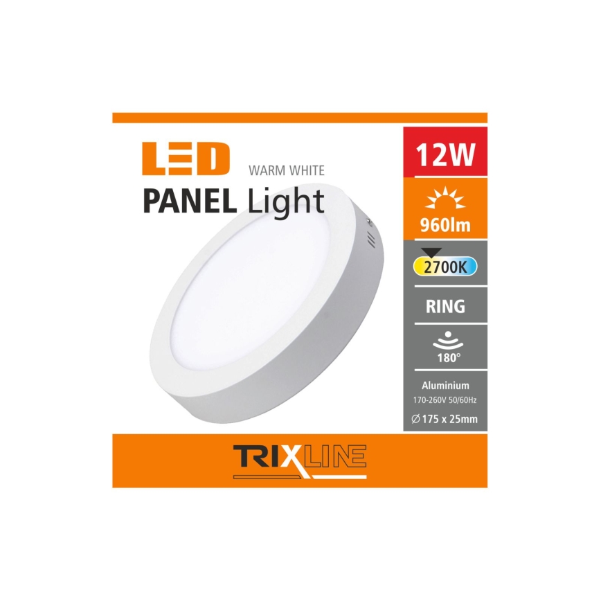 LED Takbelysning LED/12W/230V