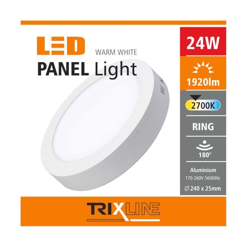 LED Takbelysning LED/24W/230V 2700K