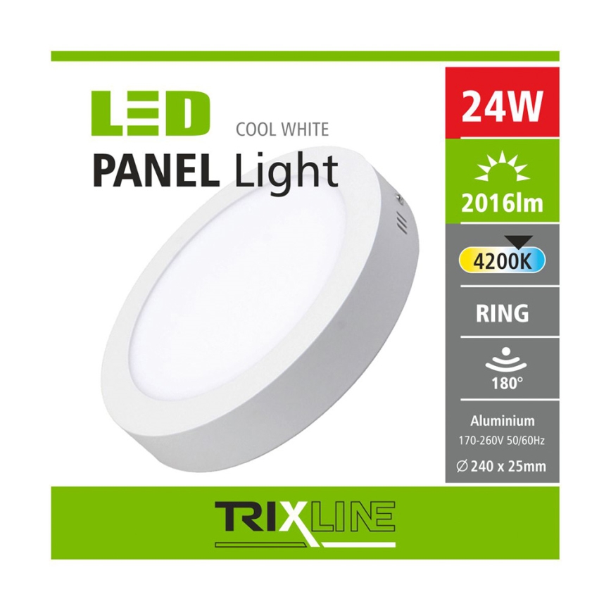 LED Takbelysning LED/24W/230V 4200K