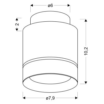 LED Takbelysning TUBA LED/12W/230V