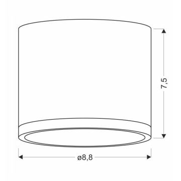 LED Takbelysning TUBA LED/9W/230V