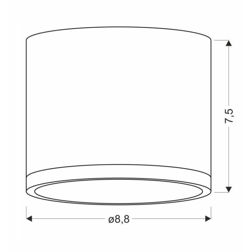 LED Takbelysning TUBA LED/9W/230V